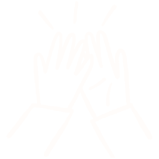 Illustration of two hands high fiving